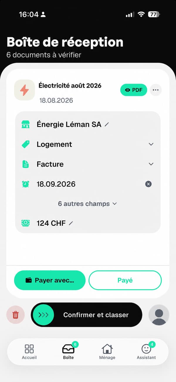 Anteprima dell’archiviazione dei documenti in Floxy